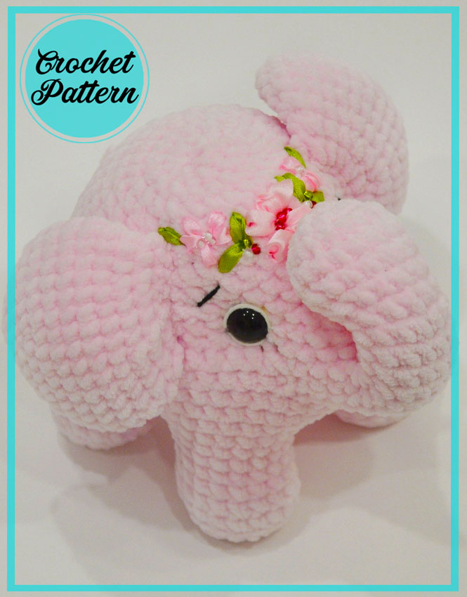 Plush Elephant Marshmallow Amigurumi free Pattern