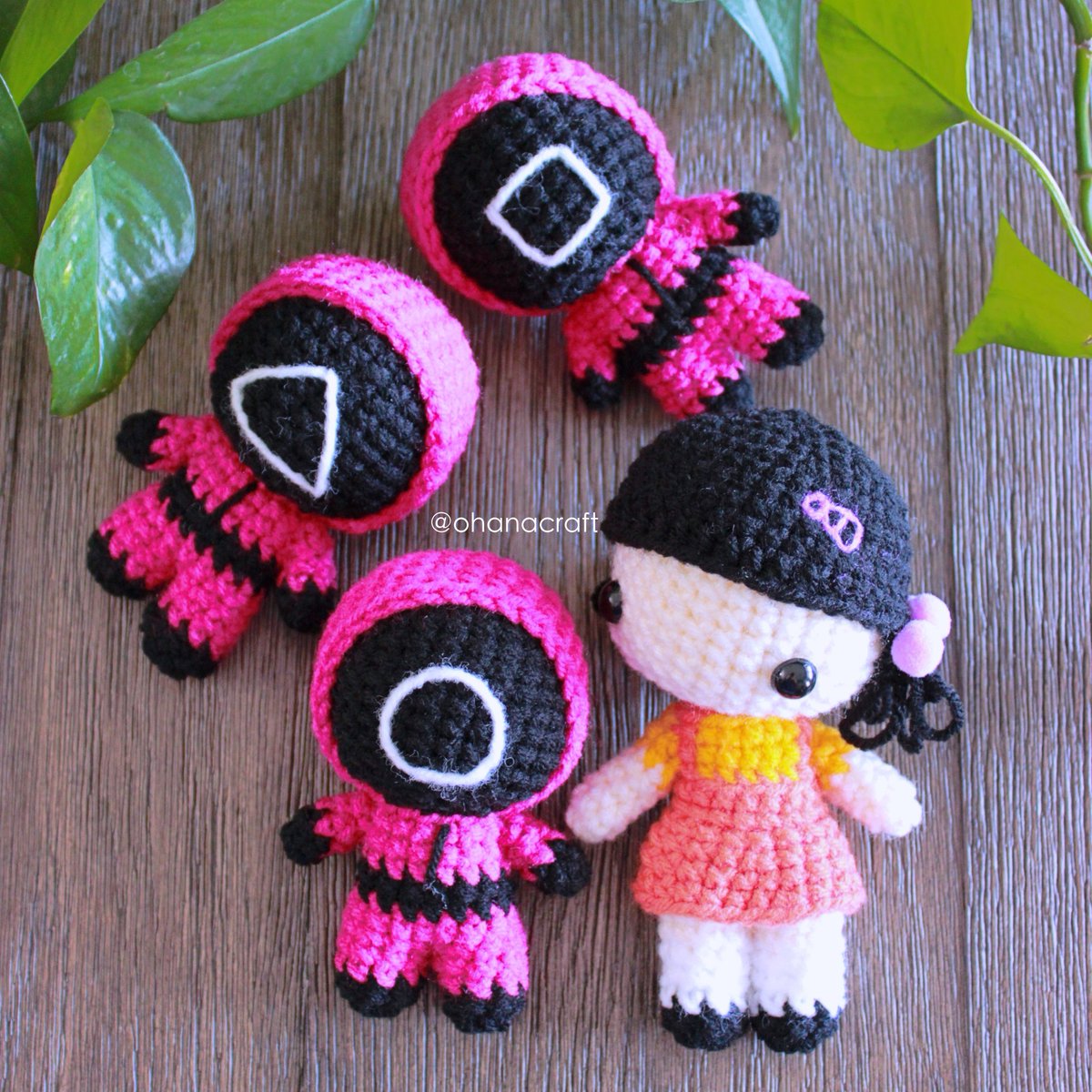 Crochet Squid Game Amigurumi Free Pattern - Amigurumim